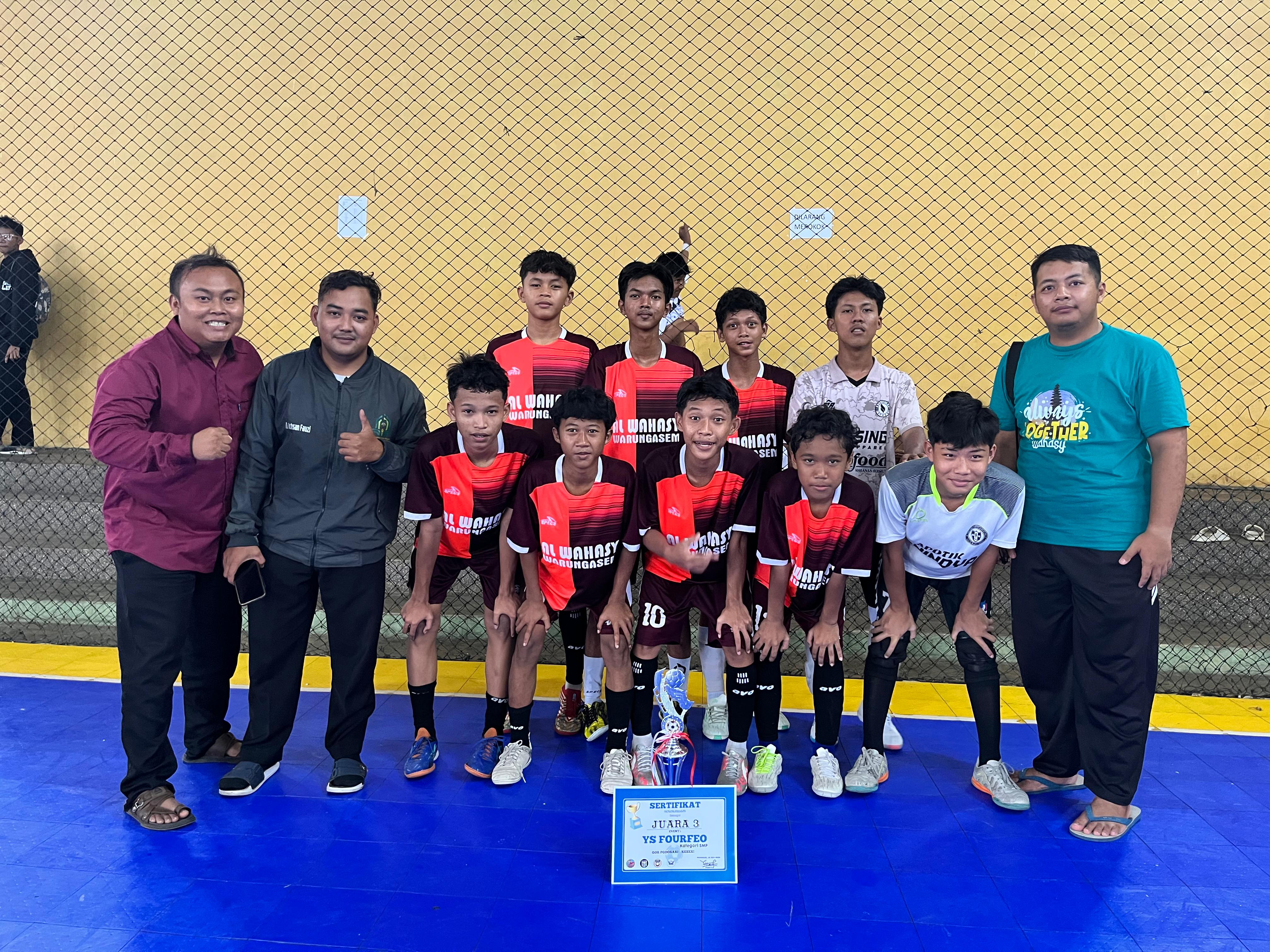 Wahasy FC Raih Juara 3 dan Top Skor di Turnamen YS Fourfeo Kesesi